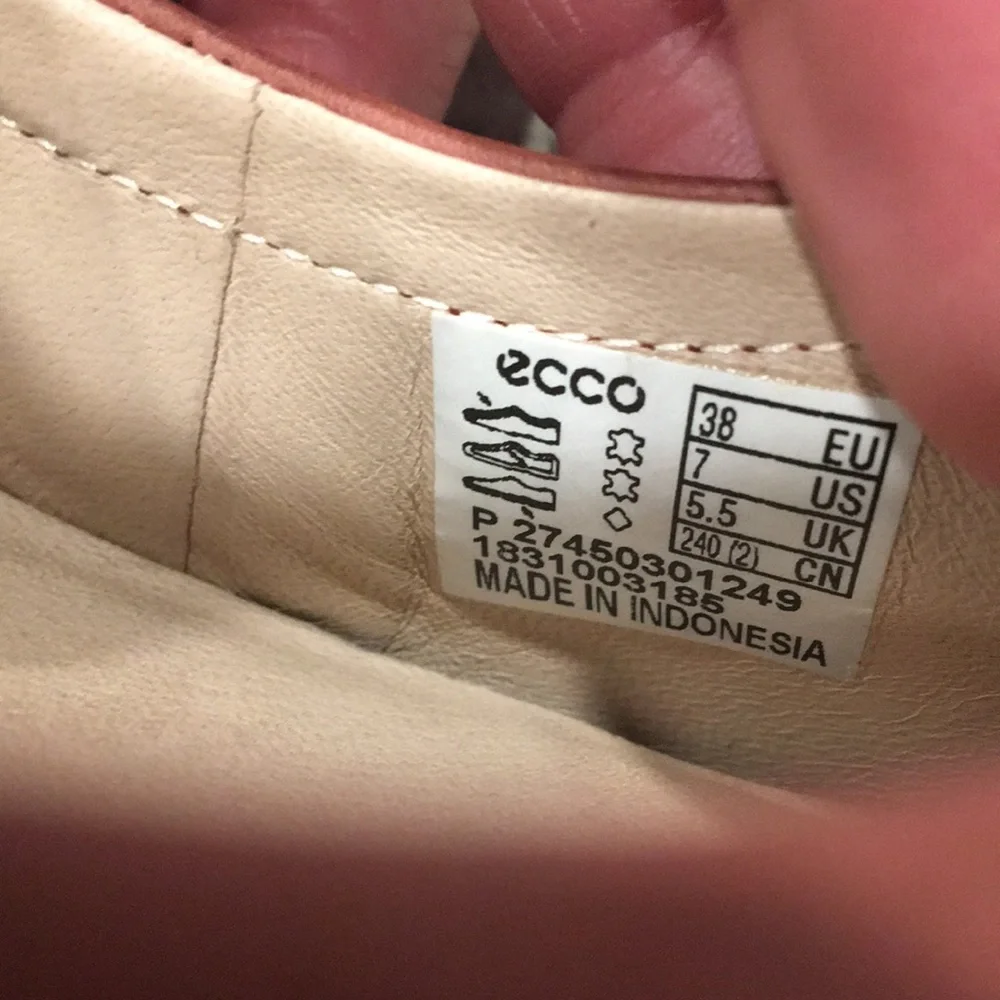 ECCO Incise Enchanted Petal Trim Blush Pink Slip on Shoes